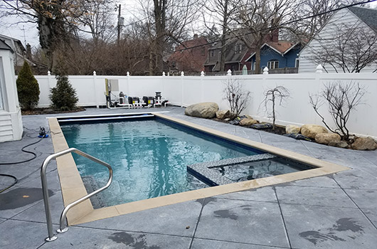Concrete Pool Process Pool Completed