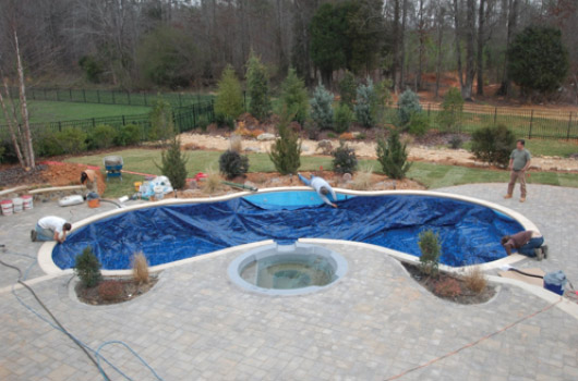Vinyl Liner Process Liner installation